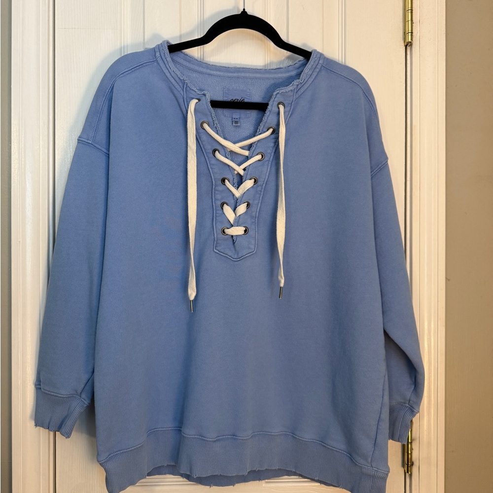 Aerie Women's Lace-Up Sweatshirt - Medium